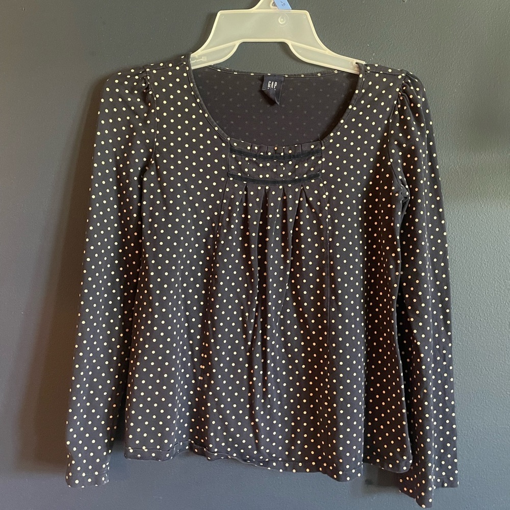 Gap polka dot shirt size L
